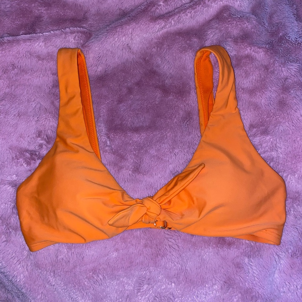 Orange Hollister swim top